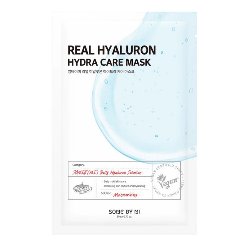 Some By Mi Real Hyaluron Hydra Care Mask – drėkinamoji veido kaukė