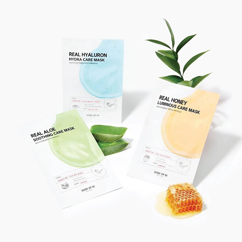 Some By Mi Real Hyaluron Hydra Care Mask – drėkinamoji veido kaukė