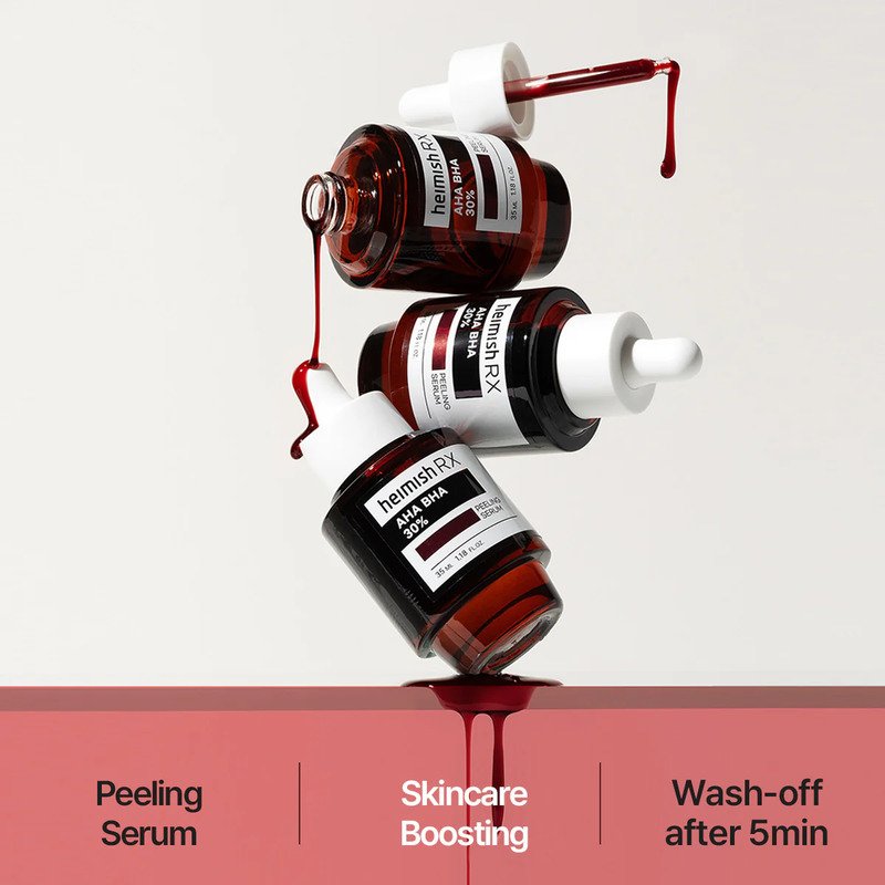 heimish RX AHA BHA Peeling Serum – šveičiamasis serumas 2