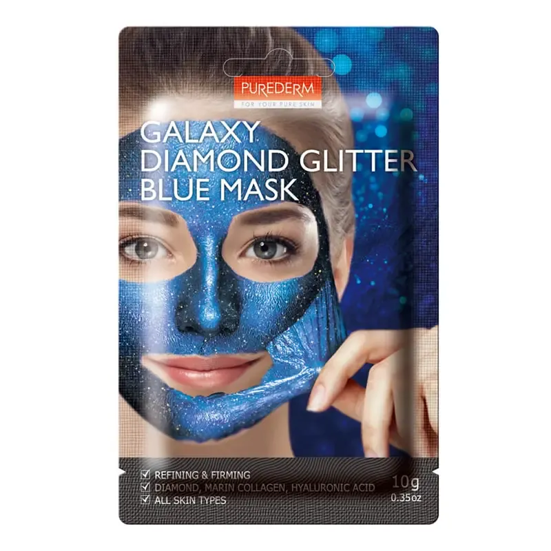 Purederm Galaxy Diamond Glow Diamond Peel‑Off Face Mask – nulupama veido kaukė