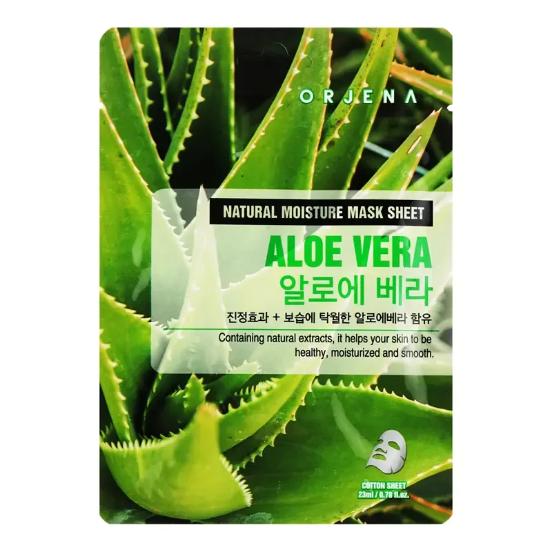 Orjena Natural Moisture Face Mask Sheet Aloe – veido kaukė