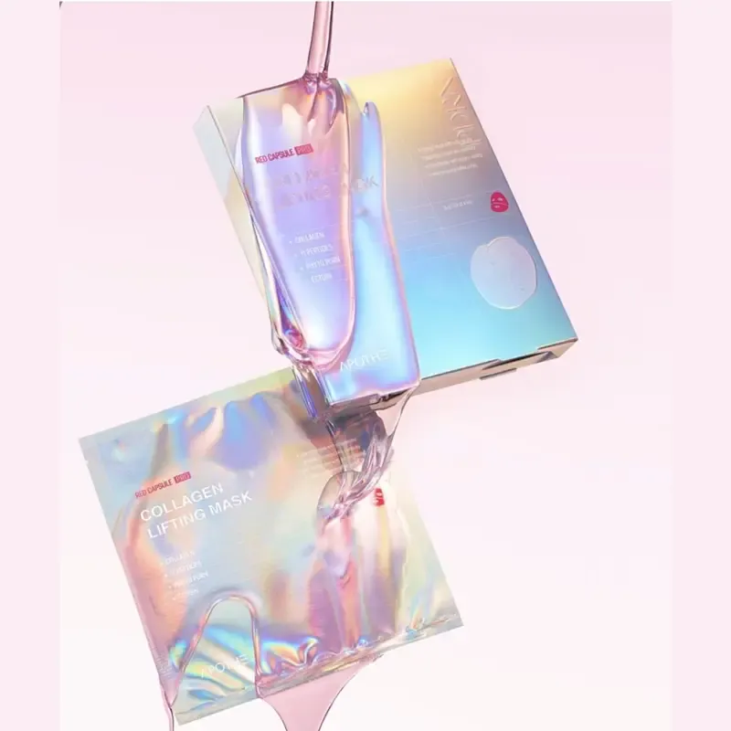 APOTHE Red Capsule Pro-Collagen Lifting Mask – stangrinanti hidrogelio kaukė su PDRN, kolagenu ir peptidais 1