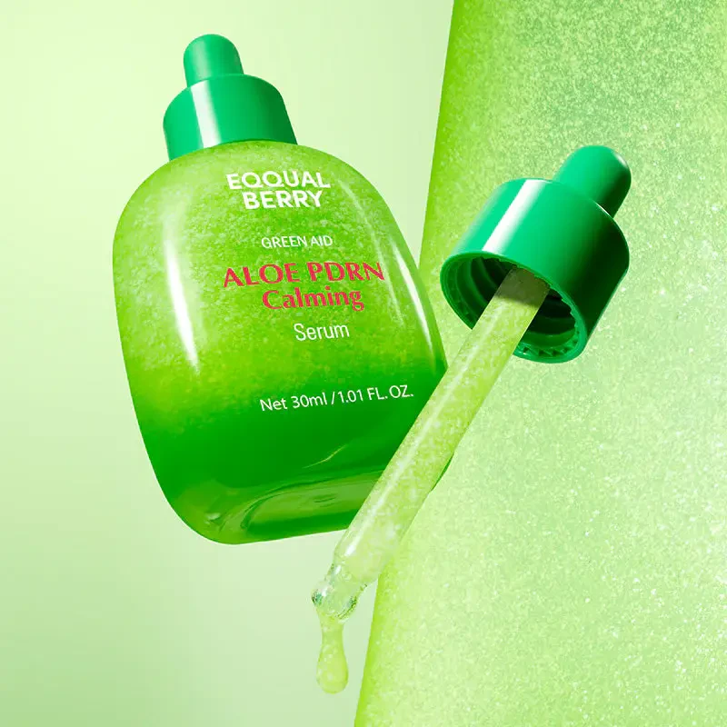 EQQUALBERRY Aloe PDRN Calming Serum – raminantis veido serumas su PDRN ir alavijais 1