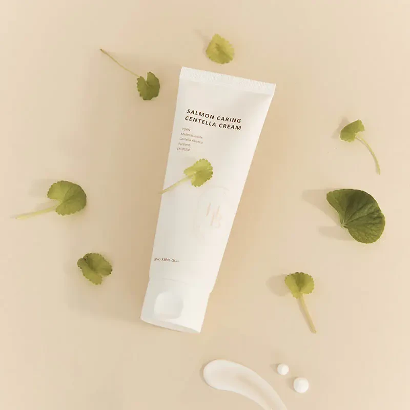 HEVEBLUE Salmon Caring Centella Cream – veido kremas su PDRN 2
