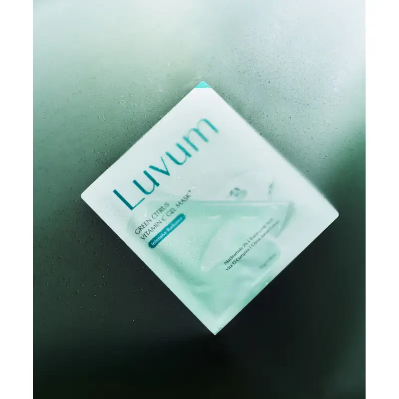 Luvum Green Citrus Mask Plus, 33g. – hidrogelio kaukė su vitaminu C 1