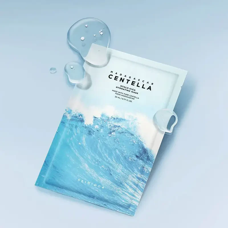 Skin1004 Hyalu-Cica Hydrating Mask, 23ml. – intensyviai drėkinanti veido kaukė 2