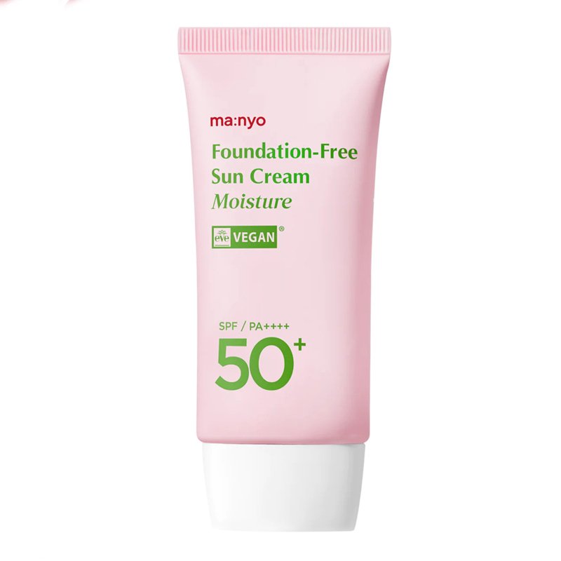 manyo Foundation-Free Sun Cream Moisture SPF50/PA++++ – tonuojantis apsauginis kremas nuo saulės