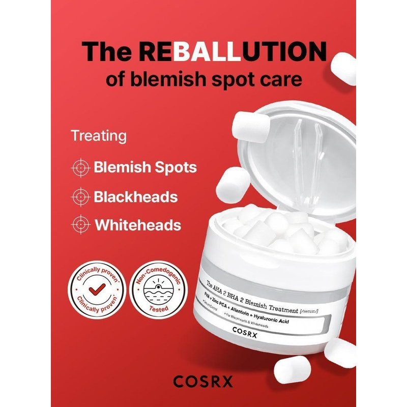 CosRX The AHA 2 BHA 2 Blemish Treatment Serum – serumas su AHA BHA PHA rūgštimis 3