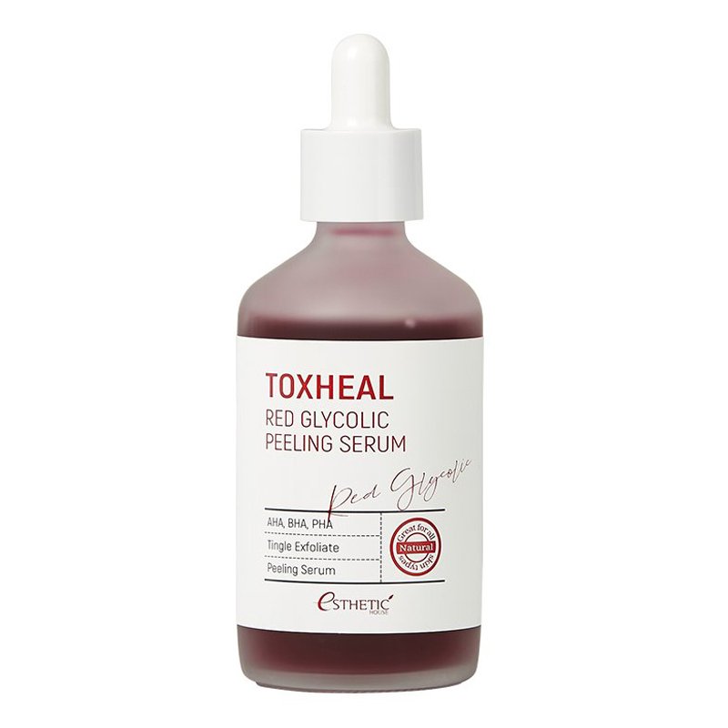 Esthetic House Toxheal Red Glycolic Peeling Serum – šveičiamasis serumas su rūgštimis