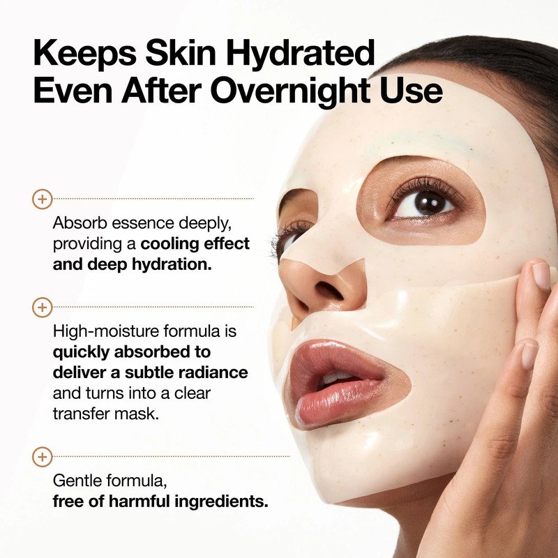 Anua Rice 70 Glow Collagen Mask – švytėjimo suteikianti veido kaukė 3