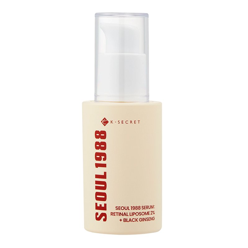 K-Secret Seoul 1988 Serum: Retinal Liposome 2% + Black Ginseng – veido serumas su retinaliu