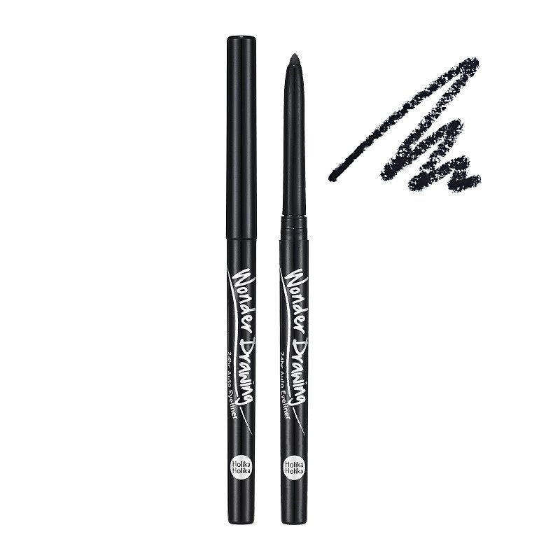 Holika Holika Wonder Drawing 24hr Auto Eyeliner 01 Black – akių pieštukas
