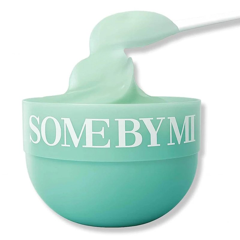SOME BY MI PDRN Spirulina Soothing Sherbet Mask – raminamoji veido kaukė su PDRN spirulina