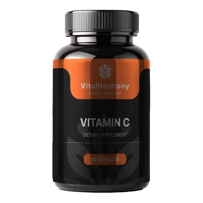 VitalHarmony Vitamin C 1000mg – vitaminas C (90 kapsulių)