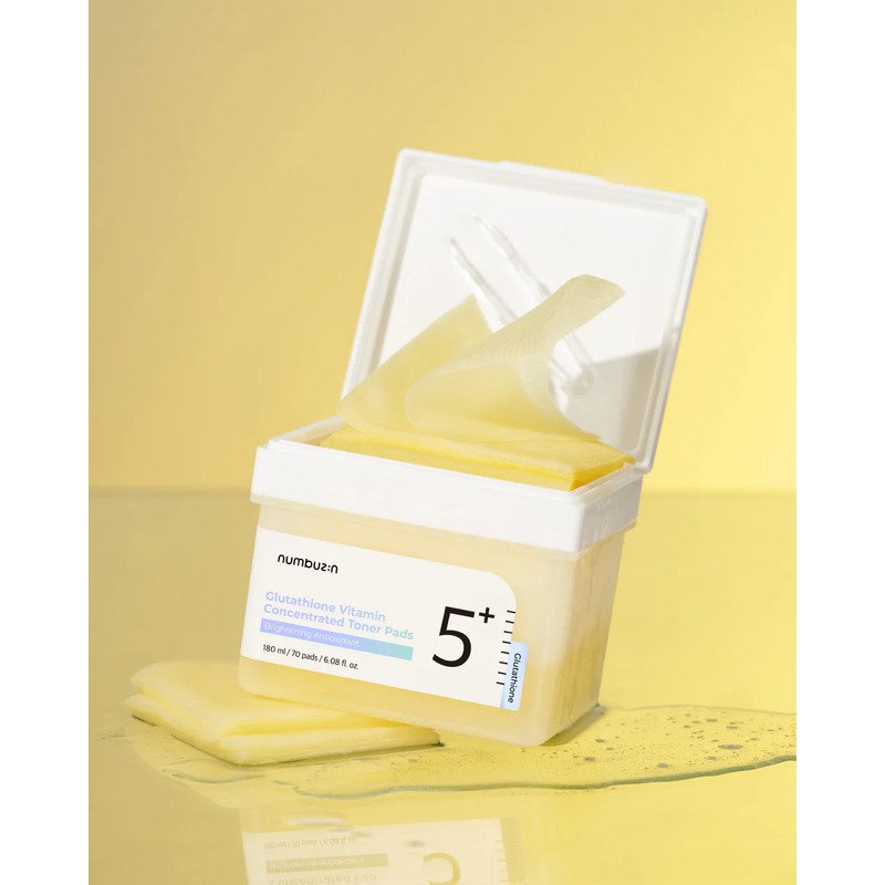 numbuzin No.5 Vitamin Niacinamide Concentrated Pads – šviesinamieji padeliai su niacinamidu 1