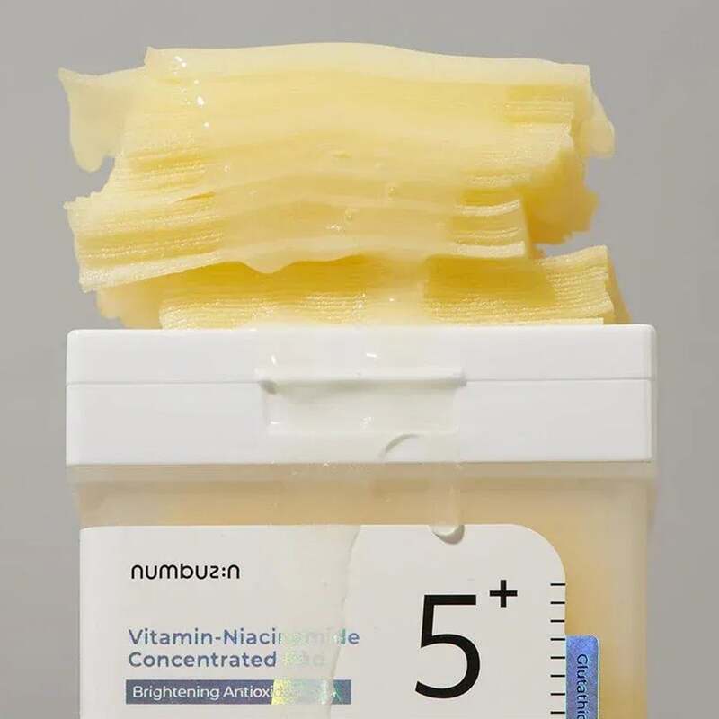 numbuzin No.5 Vitamin Niacinamide Concentrated Pads – šviesinamieji padeliai su niacinamidu 3
