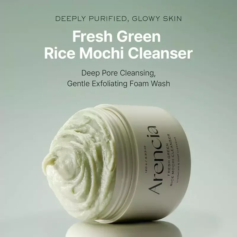 Arencia Fresh Green Rice Mochi Cleanser – veido prausiklis 1