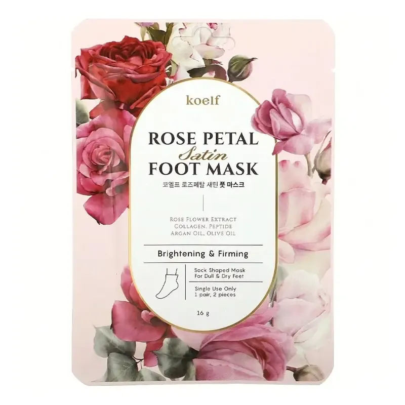 koelf Rose Petal Satin Foot Mask – pėdų kaukė