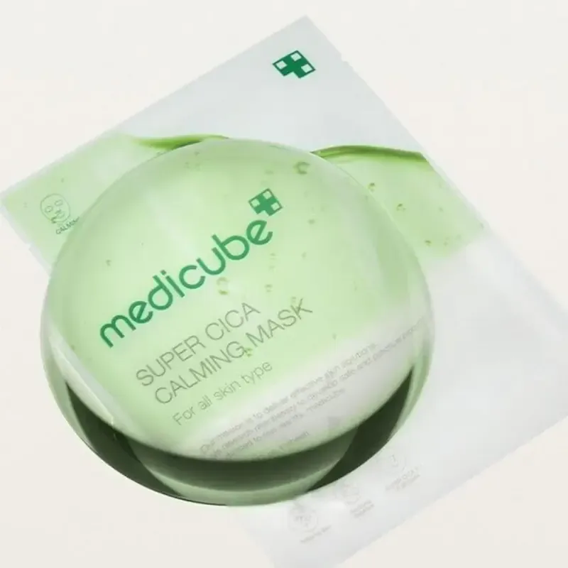 medicube Super Cica Calming Mask – raminamoji veido kaukės su centele 2