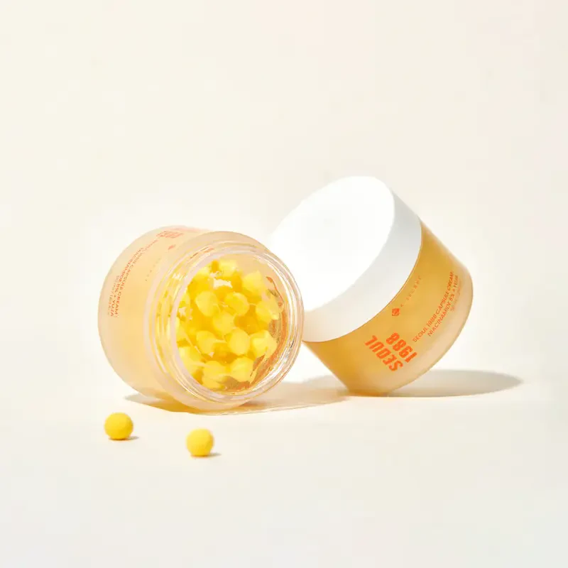K-SECRET Seoul 1988 Capsule Cream Niacinamide 5% + Yuja – šviesinamasis veido kremas 1