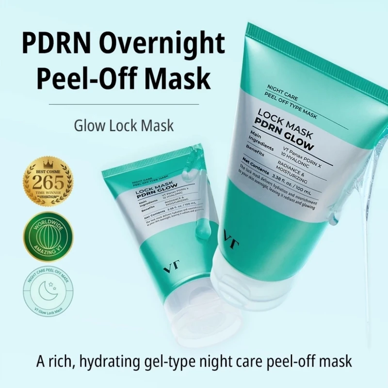 VT Cosmetics Glow Lock Mask – drėkinamoji kaukė su PDRN  2