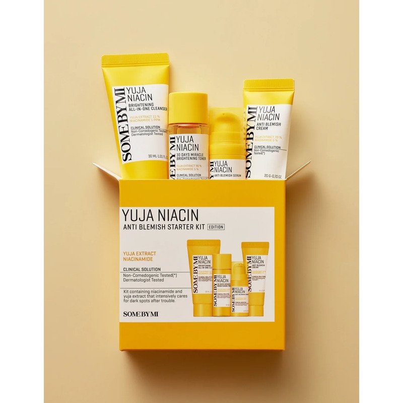 Some By Mi Yuja Niacin Yuja Niacin Anti Blemish Starter Kit – kosmetikos mini rinkinys
