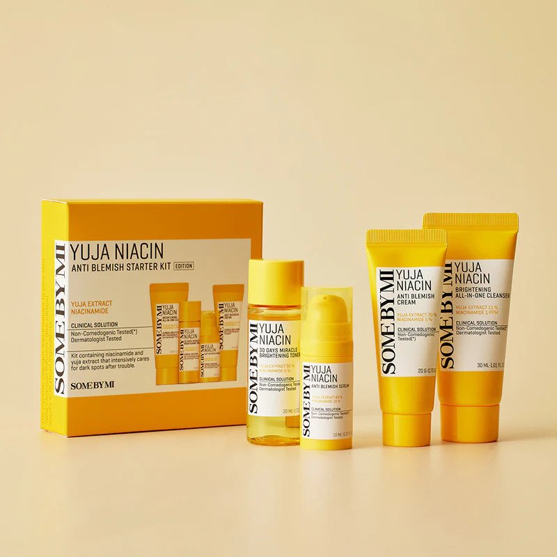 Some By Mi Yuja Niacin Yuja Niacin Anti Blemish Starter Kit – kosmetikos mini rinkinys