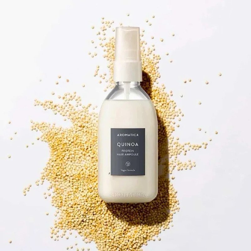 Aromatica Quinoa Protein Hair Ampoule – plaukų ampulė su kvinojos baltymais ir aliejais 1