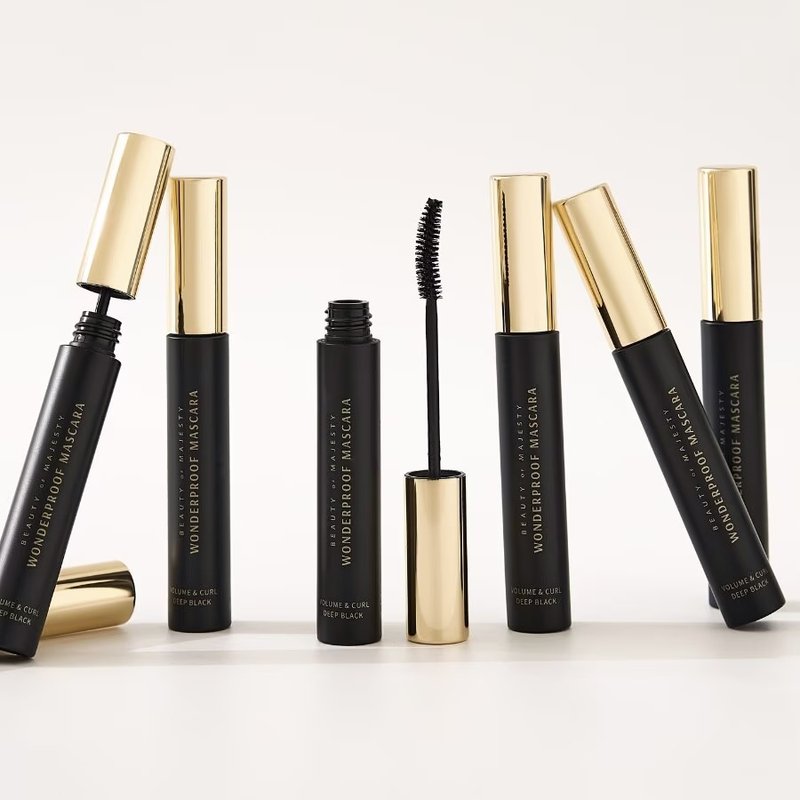BOM Wonderproof Mascara Volume & Curl #01 Deep Black – blakstienų tušas 1