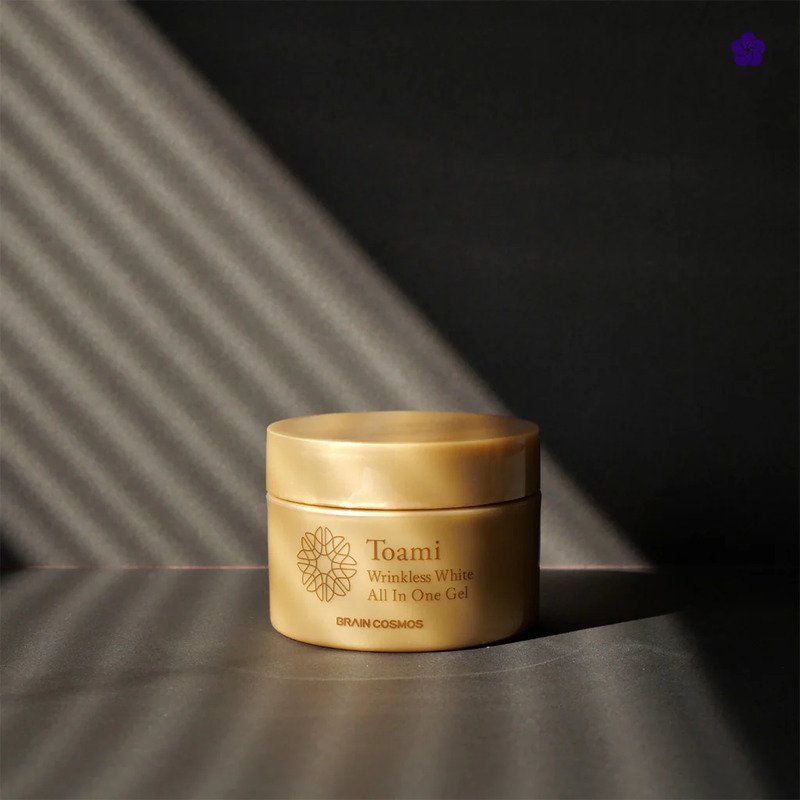 TOAMI Wrinkless White All In One Gel – stangrinamasis šviesinamasis veido gelis