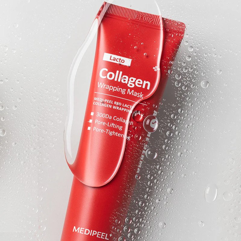 Medi-Peel Red Lacto Collagen Wrapping Mask – stangrinamoji veido kaukė 2