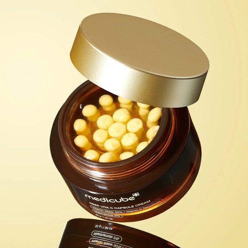 medicube Deep Vita C Capsule Cream – šviesinamasis veido kremas 3