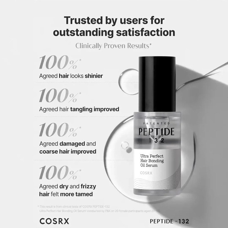 CosRX  Peptide 132 Ultra Perfect Hair Bonding Oil Serum – plaukus stiprinantis aliejus 4