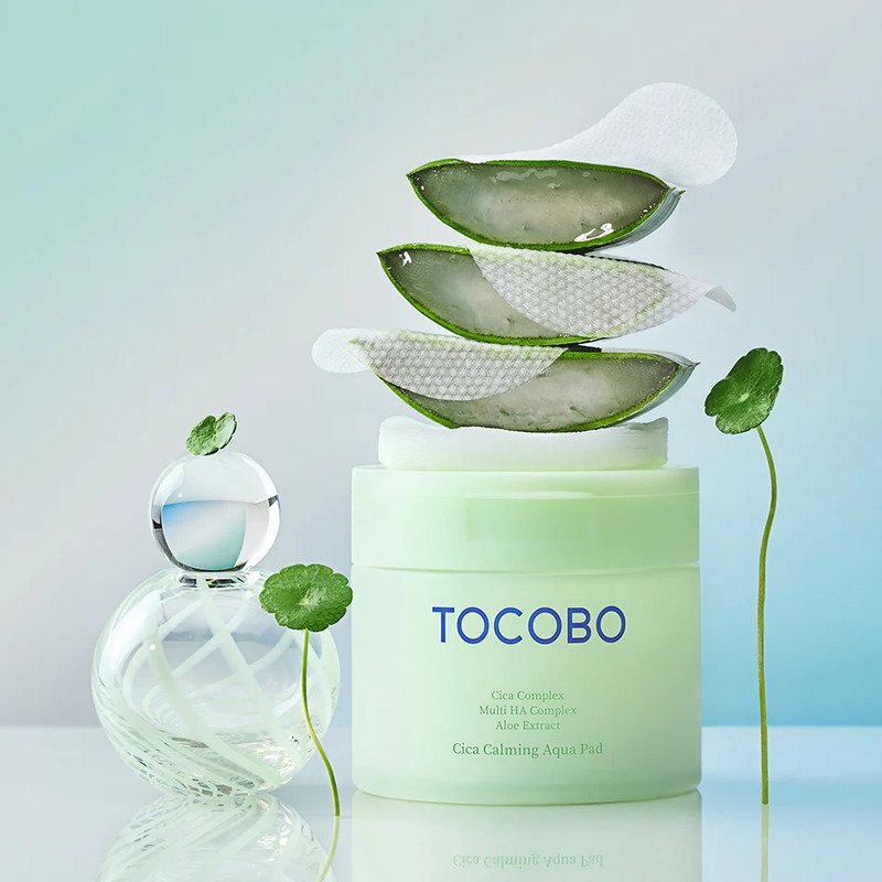 TOCOBO Cica Calming Aqua Pad – raminamieji veido padeliai 2