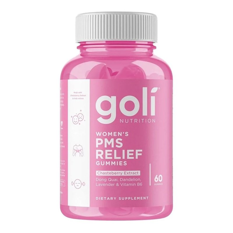 Goli Nutrition Women's PMS Relief Gummies – PMS palengvinantys guminukai, 60 vnt.