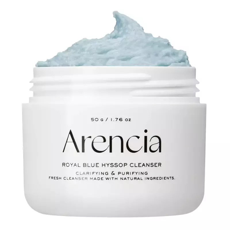 Arencia Fresh Blue Hyssop Rice Mochi Cleanser – veido prausiklis