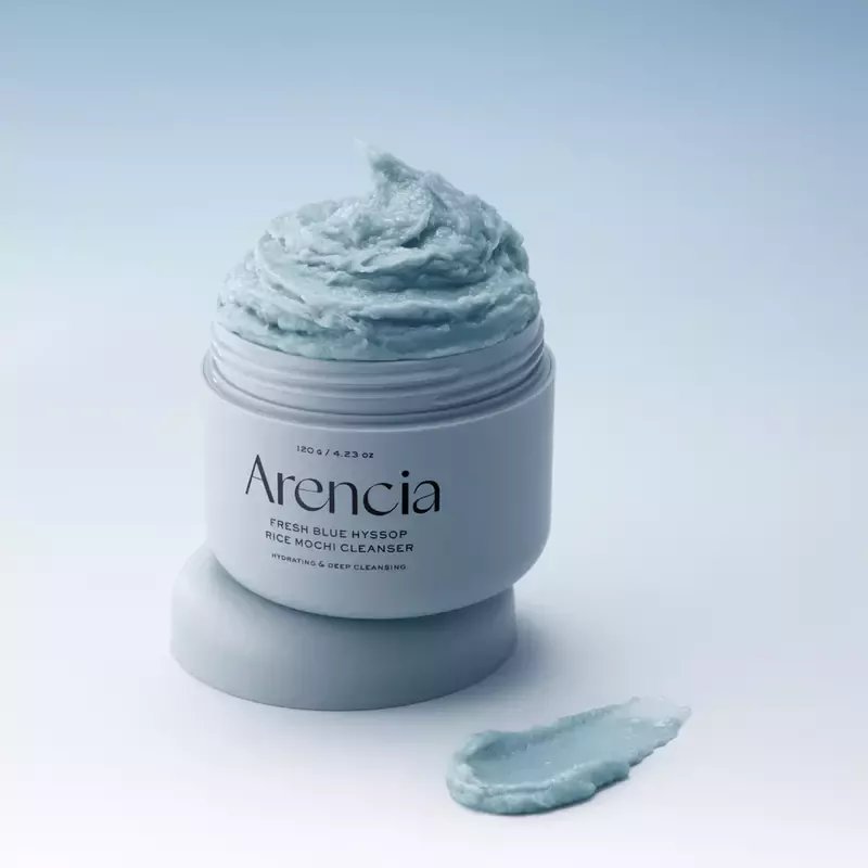 Arencia Fresh Blue Hyssop Rice Mochi Cleanser – veido prausiklis 2