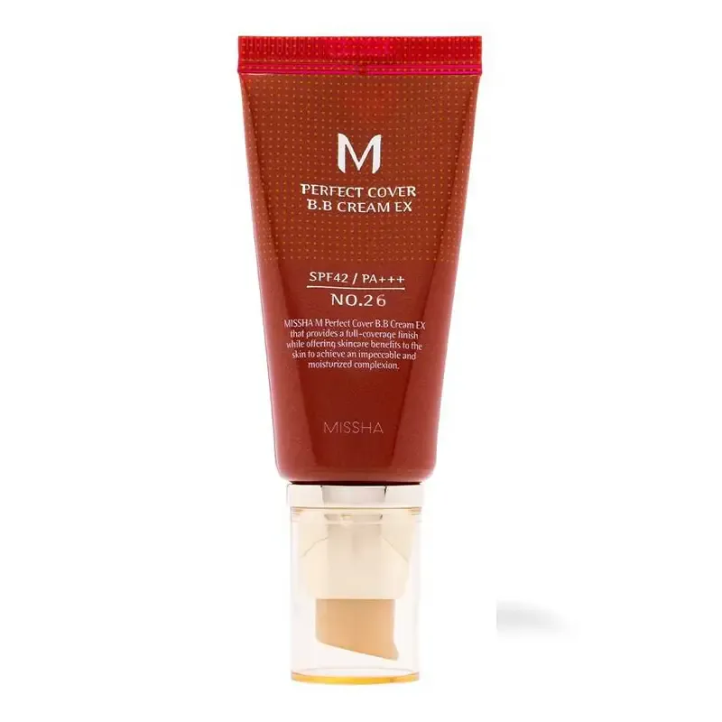 MISSHA M Perfect Cover BB Cream EX SPF42/PA+++ No.26/Natural Caramel– BB kremas, 50ml