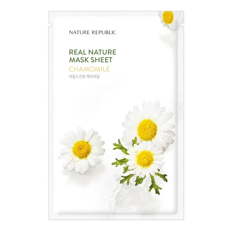 Nature Republic Real Nature Mask Sheet Chamomile – veido kaukė