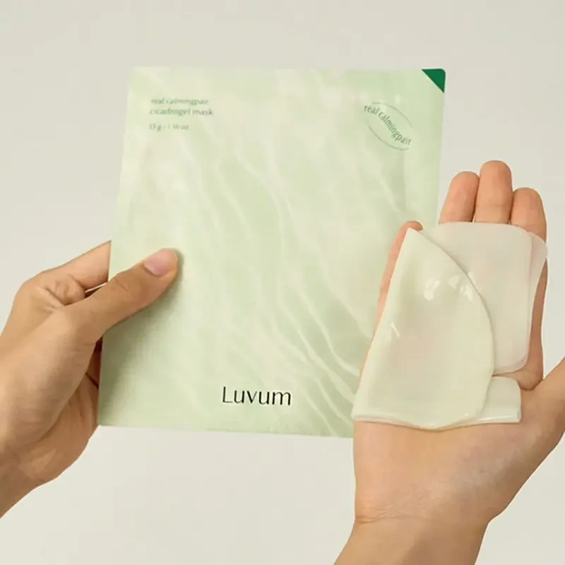 Luvum Calming Repair Cica Gel Mask, 33g. – raminanti hidrogelio veido kaukė su cica ir keramidais 2