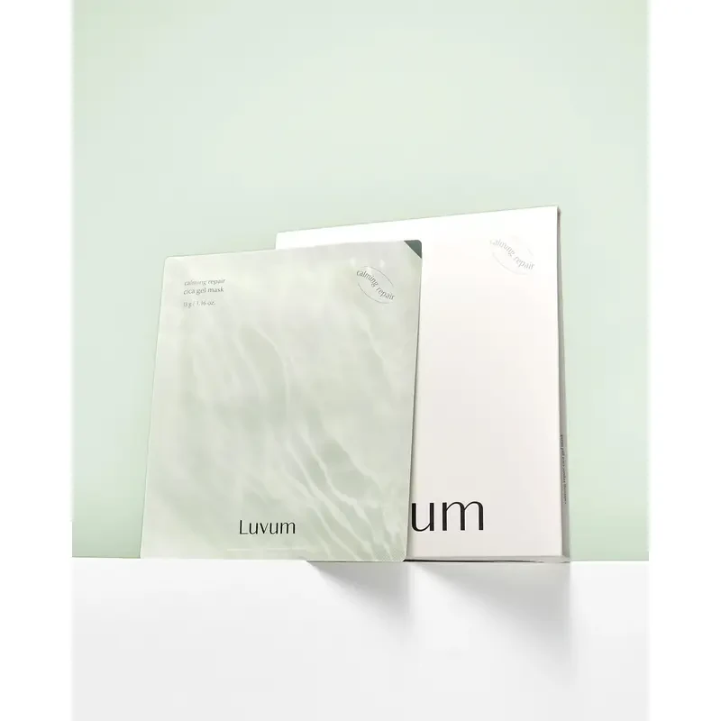 Luvum Calming Repair Cica Gel Mask, 33g. – raminanti hidrogelio veido kaukė su cica ir keramidais 3