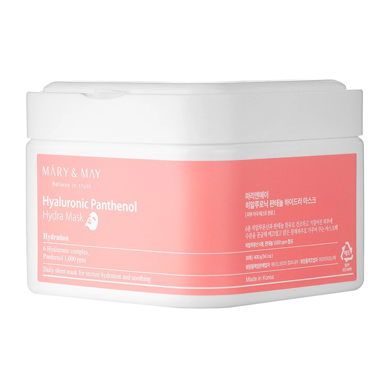 Mary & May Hyaluronic Panthenol Hydra Mask – drėkinamosios veido kaukės