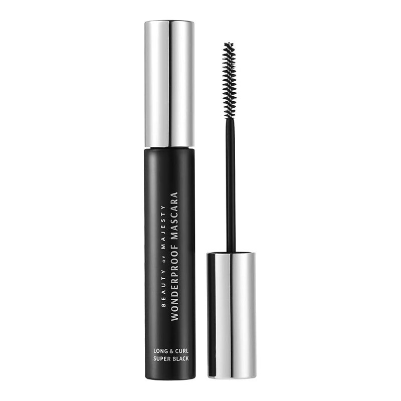 BOM Wonderproof Mascara Long & Curl #01 Super Black – blakstienų tušas