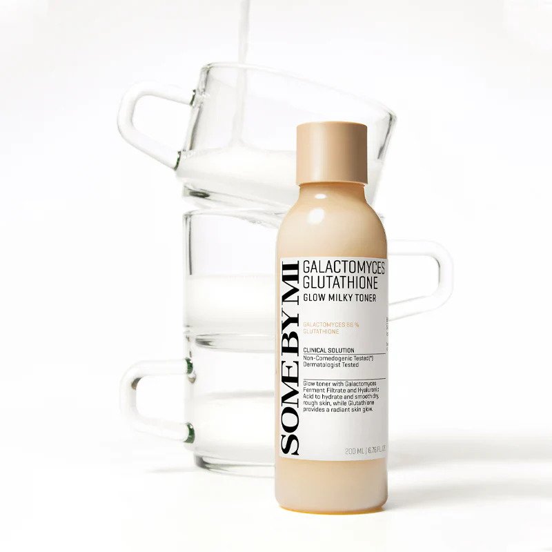 Some By Mi Galactomyces Glutathione Glow Milky Toner – šviesinamasis veido tonikas 2