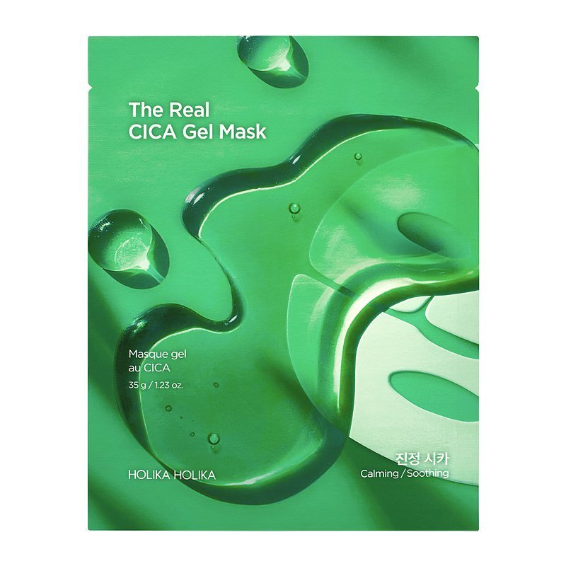 Holika Holika The Real Cica Gel Mask – raminamoji hidrogelio veido kaukė
