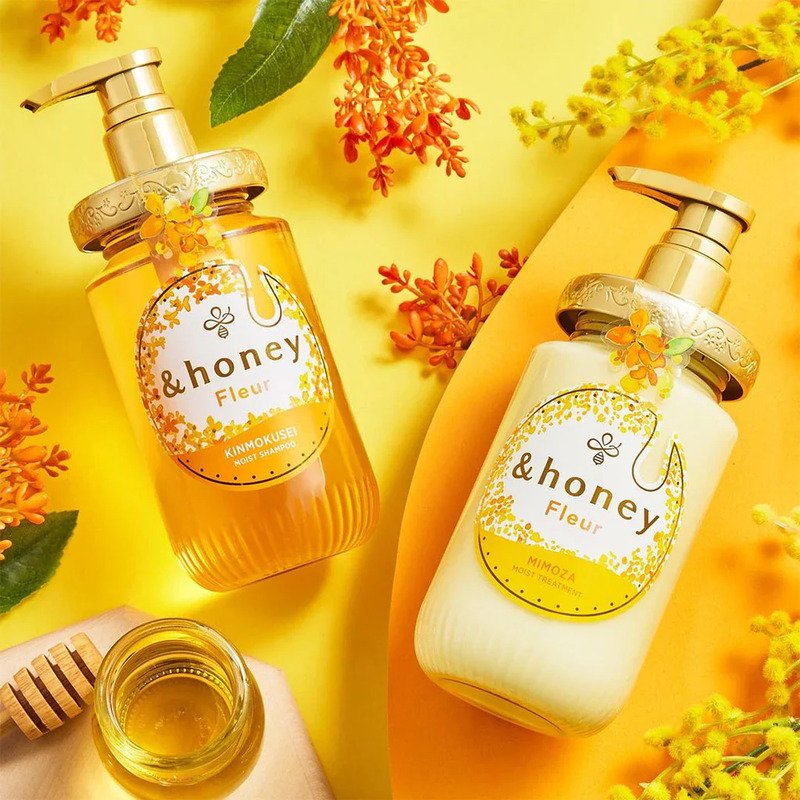 VICREA &Honey Fleur Kinmokusei Moist Shampoo – plaukų šampūnas 1
