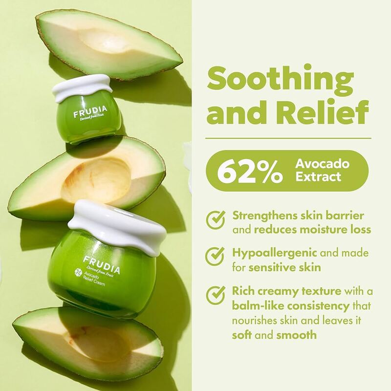 Frudia Avocado Relief Cream – maitinantis veido kremas su avokadais  3
