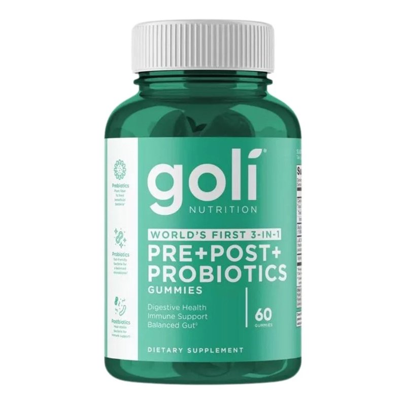 Goli Nutrition Pre+ Post+ Probiotics, 60 Gummies – probiotikų guminukai, 60 vnt.