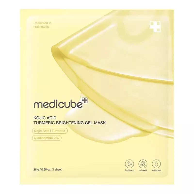 medicube Kojic Acid Turmeric Brightening Gel Mask – šviesinamoji veido kaukė