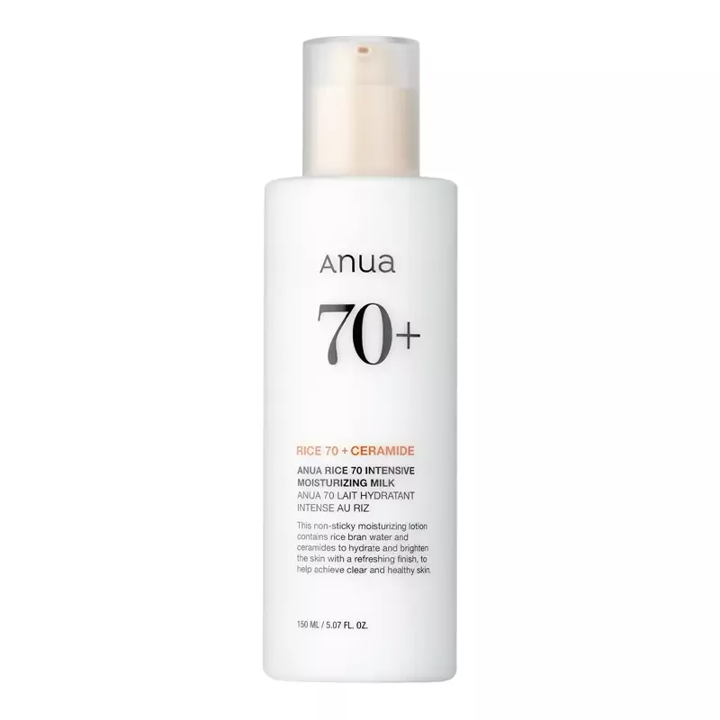 Anua Rice 70 Intensive Moisturizing Milk – drėkinamasis veido losjonas